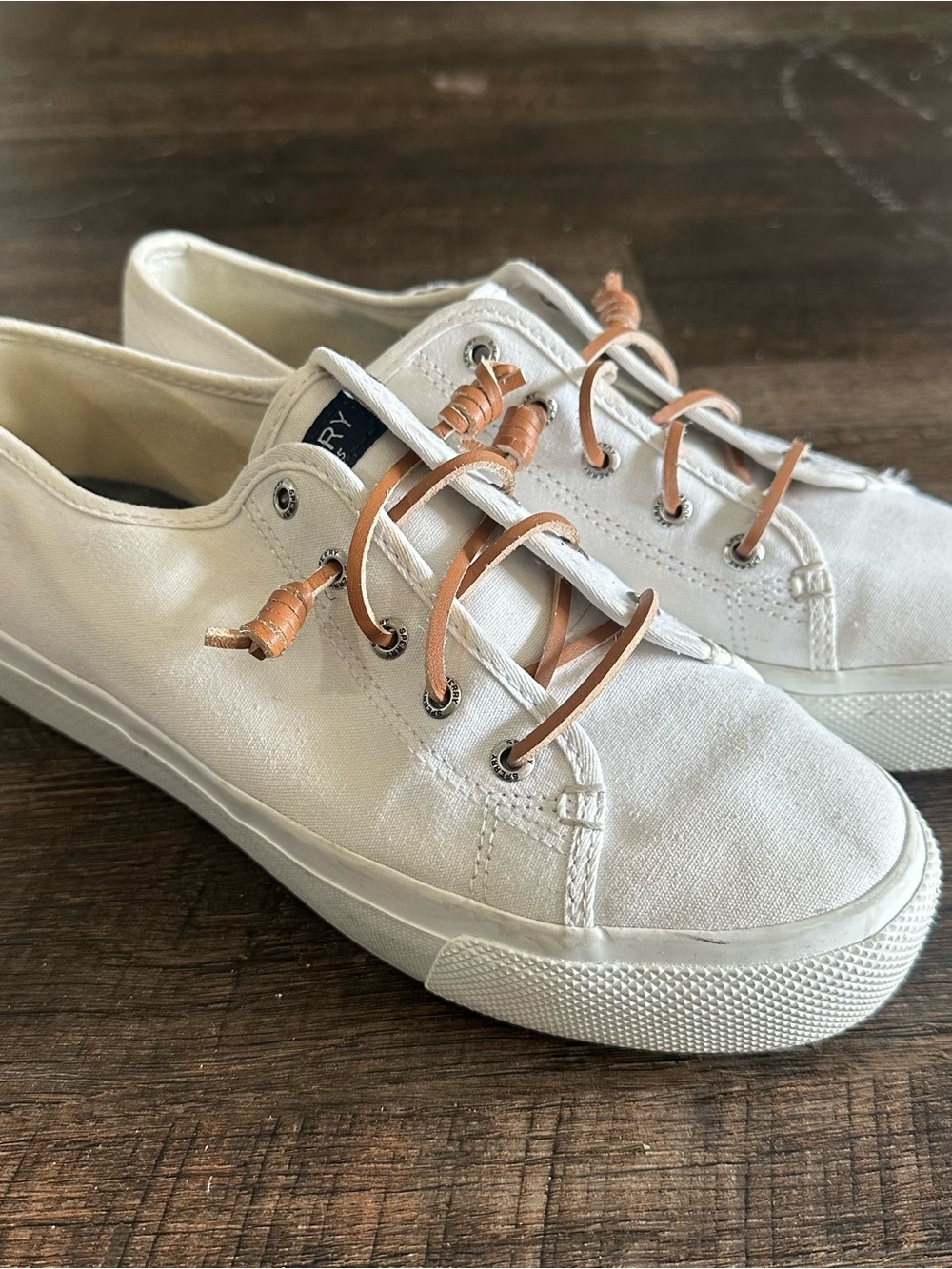 Sperry White Canvas Sneakers